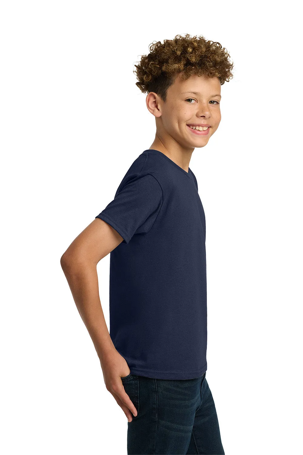 Gildan Youth Short Sleeve Crewneck T-Shirt - Navy Blue