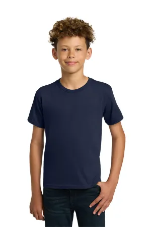 Gildan Youth Short Sleeve Crewneck T-Shirt - Navy Blue