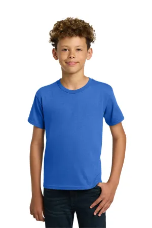 Gildan Youth Short Sleeve Crewneck T-Shirt - Neon Blue