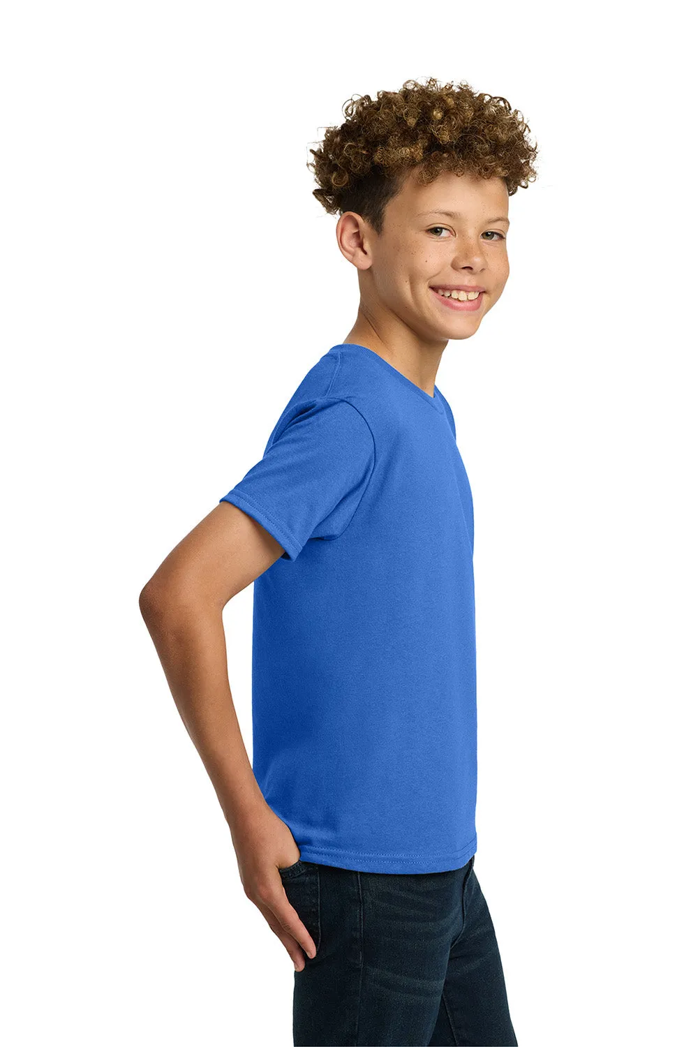 Gildan Youth Short Sleeve Crewneck T-Shirt - Neon Blue