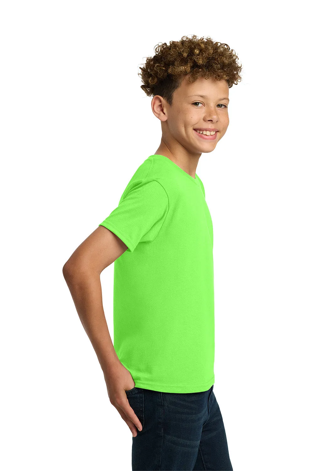 Gildan Youth Short Sleeve Crewneck T-Shirt - Neon Green