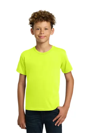 Gildan Youth Short Sleeve Crewneck T-Shirt - Safety Green