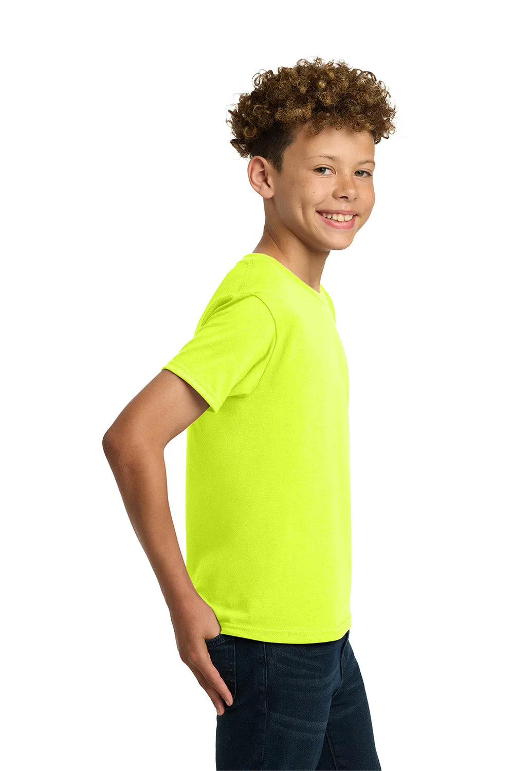 Gildan Youth Short Sleeve Crewneck T-Shirt - Safety Green