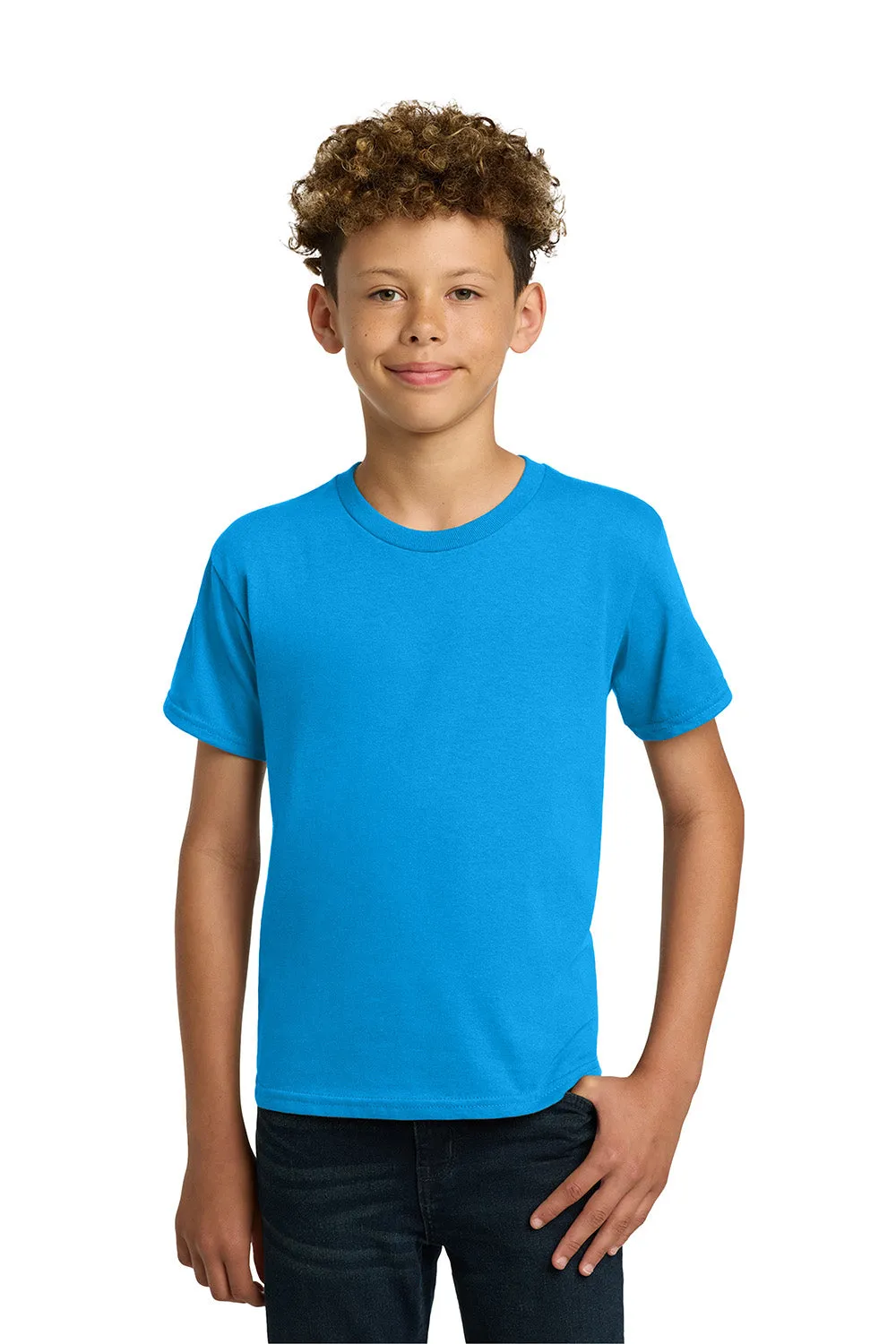 Gildan Youth Short Sleeve Crewneck T-Shirt - Sapphire Blue