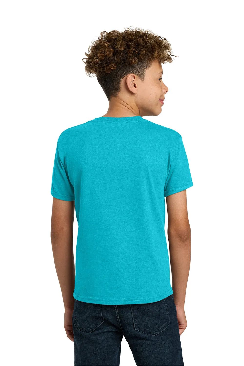 Gildan Youth Short Sleeve Crewneck T-Shirt - Tropical Blue