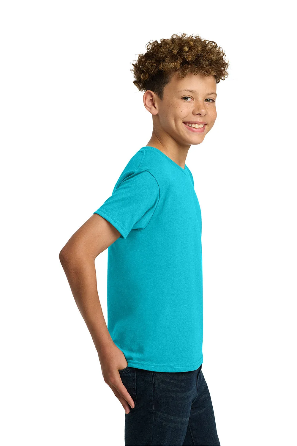 Gildan Youth Short Sleeve Crewneck T-Shirt - Tropical Blue