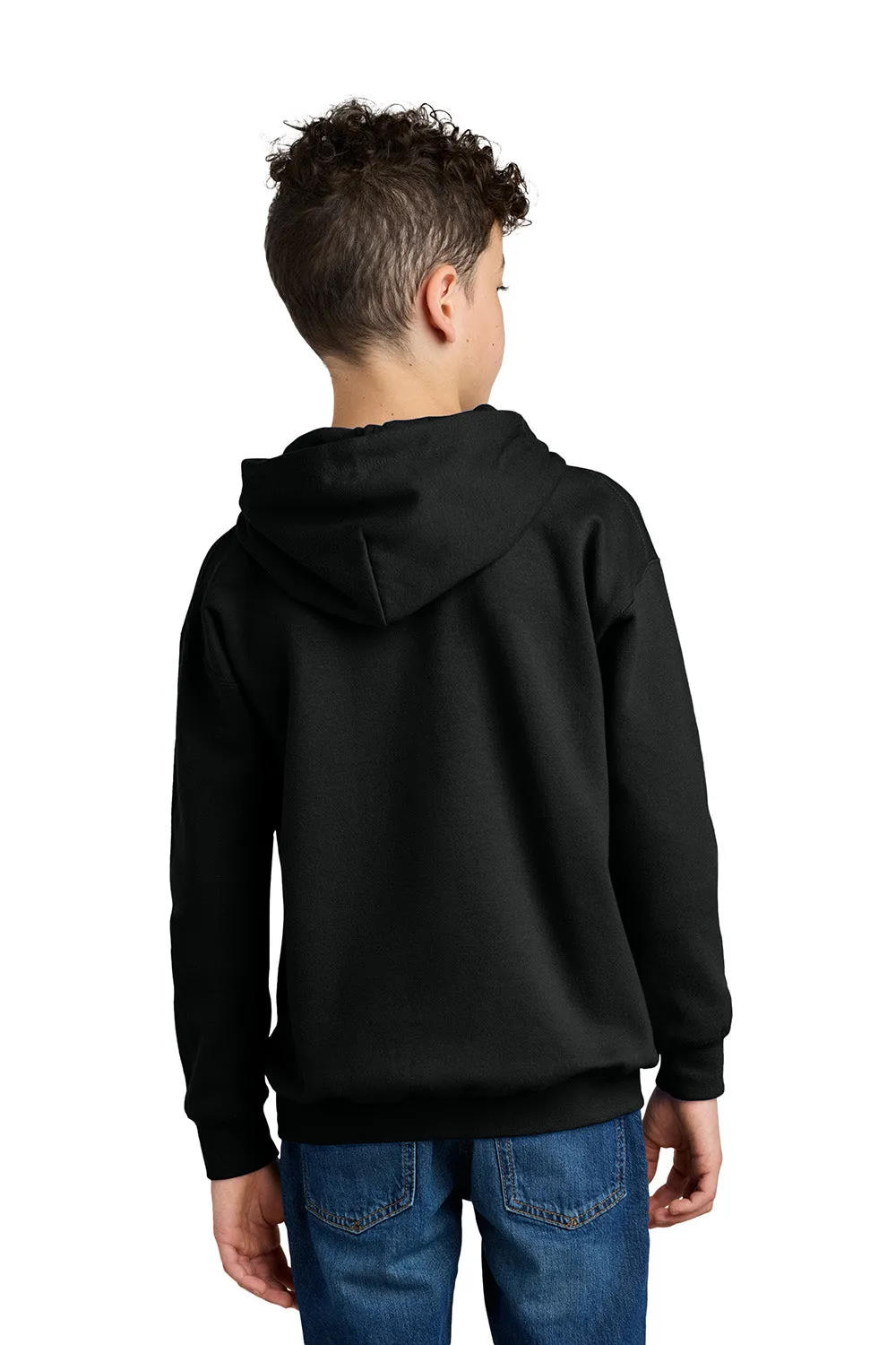 Gildan Youth Softstyle Hooded Sweatshirt Hoodie w/ Pouch Pocket - Black