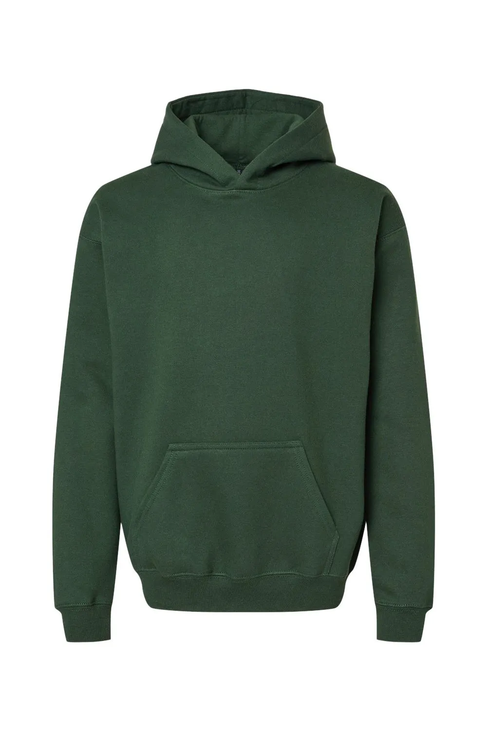 Gildan Youth Softstyle Hooded Sweatshirt Hoodie w/ Pouch Pocket - Forest Green