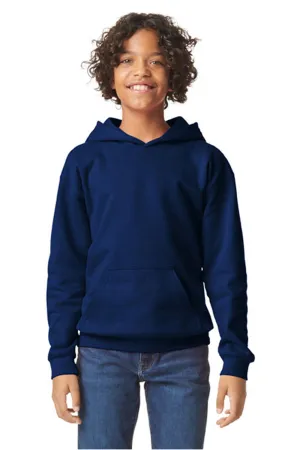 Gildan Youth Softstyle Hooded Sweatshirt Hoodie w/ Pouch Pocket - Navy Blue