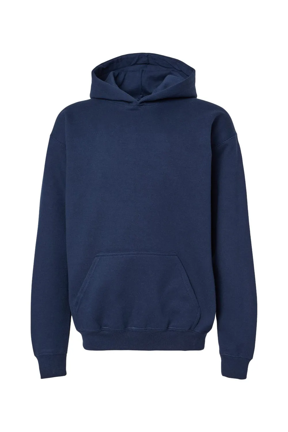Gildan Youth Softstyle Hooded Sweatshirt Hoodie w/ Pouch Pocket - Navy Blue