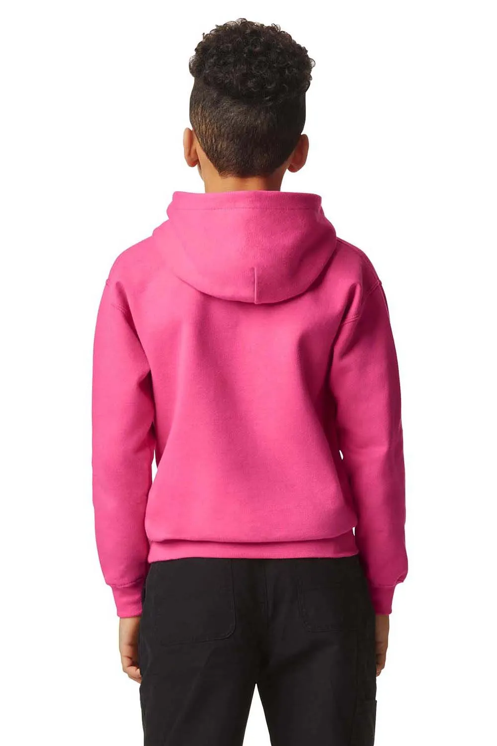 Gildan Youth Softstyle Hooded Sweatshirt Hoodie w/ Pouch Pocket - Pink Lemonade