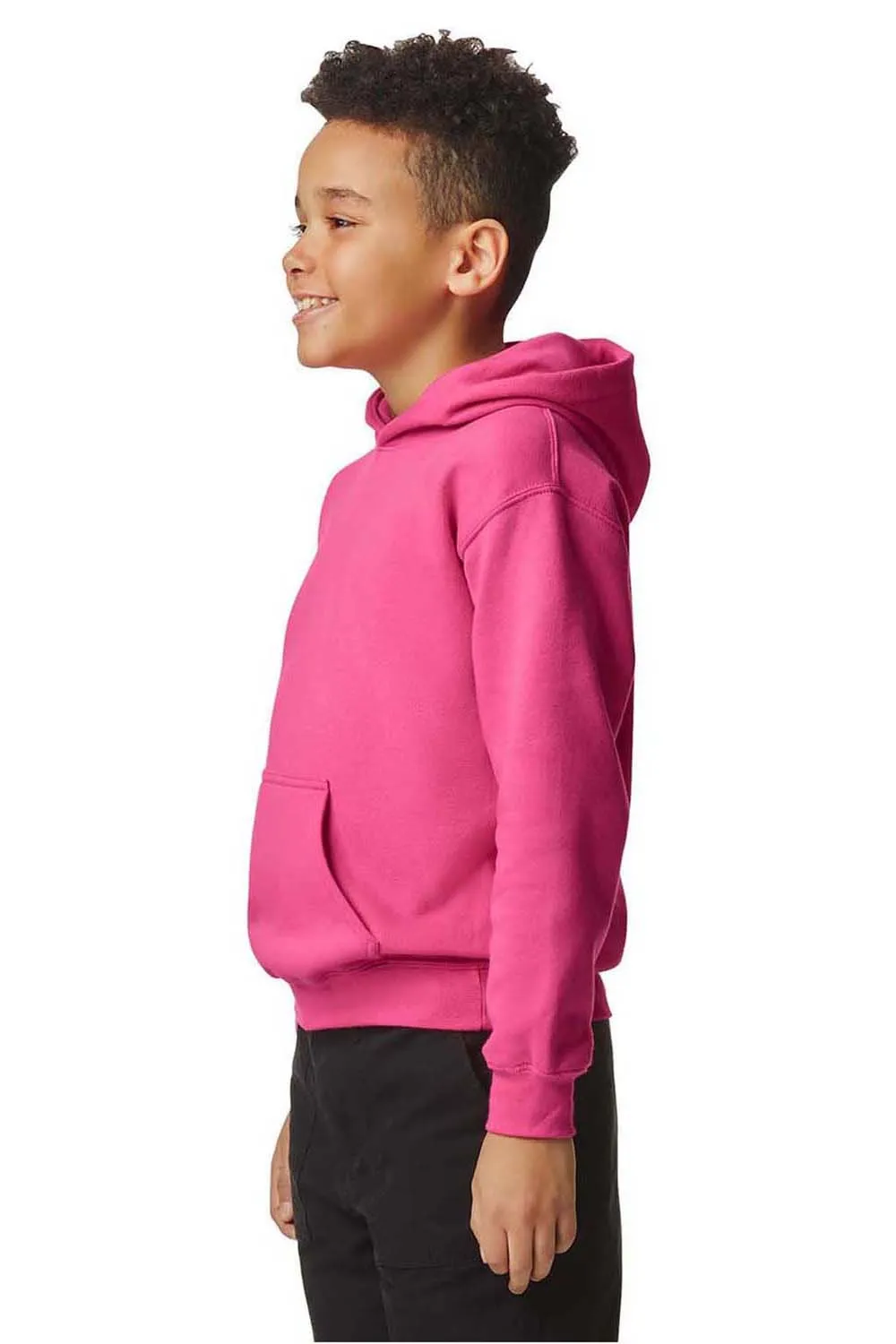 Gildan Youth Softstyle Hooded Sweatshirt Hoodie w/ Pouch Pocket - Pink Lemonade