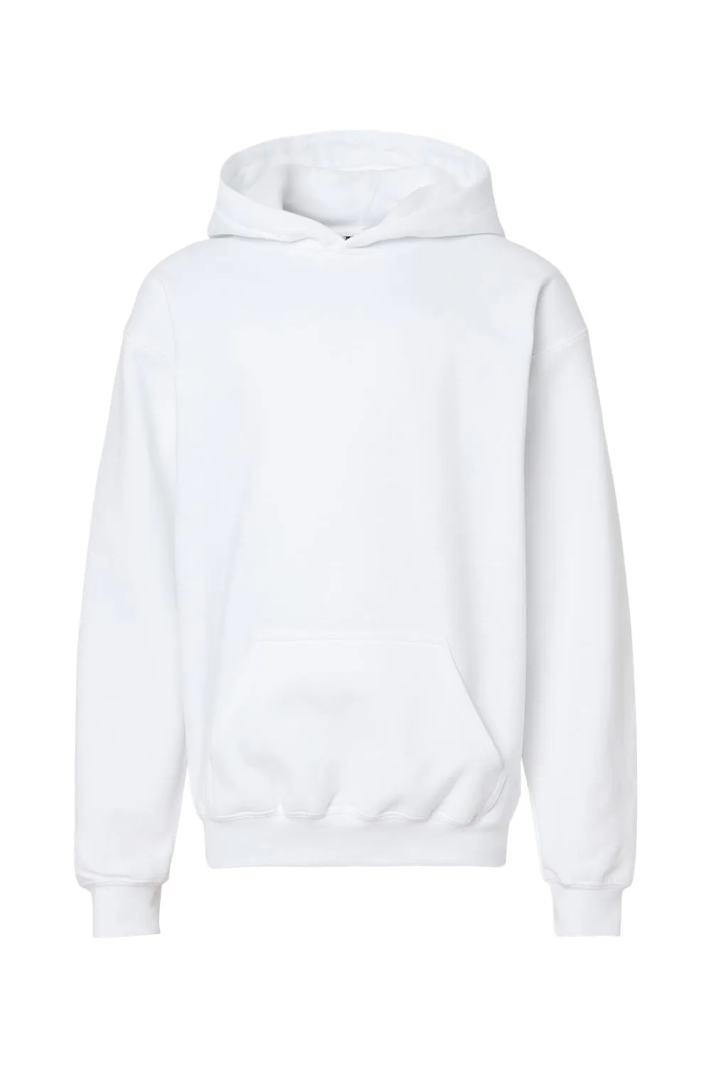 Gildan Youth Softstyle Hooded Sweatshirt Hoodie w/ Pouch Pocket - White