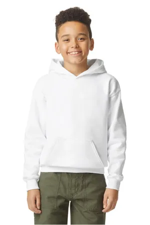 Gildan Youth Softstyle Hooded Sweatshirt Hoodie w/ Pouch Pocket - White