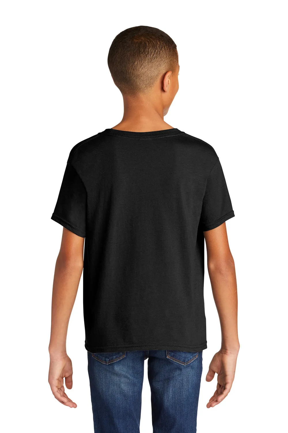 Gildan Youth Softstyle Short Sleeve Crewneck T-Shirt - Black