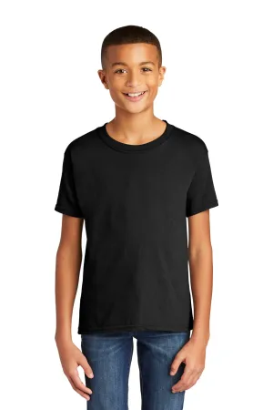 Gildan Youth Softstyle Short Sleeve Crewneck T-Shirt - Black