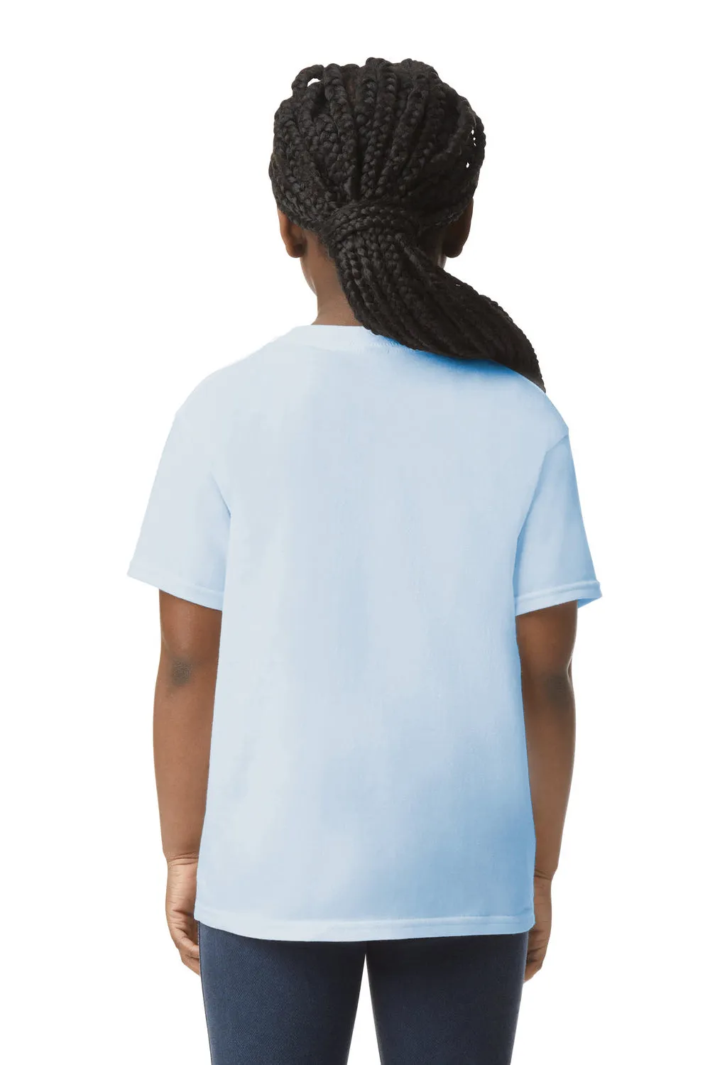 Gildan Youth Softstyle Short Sleeve Crewneck T-Shirt - Light Blue