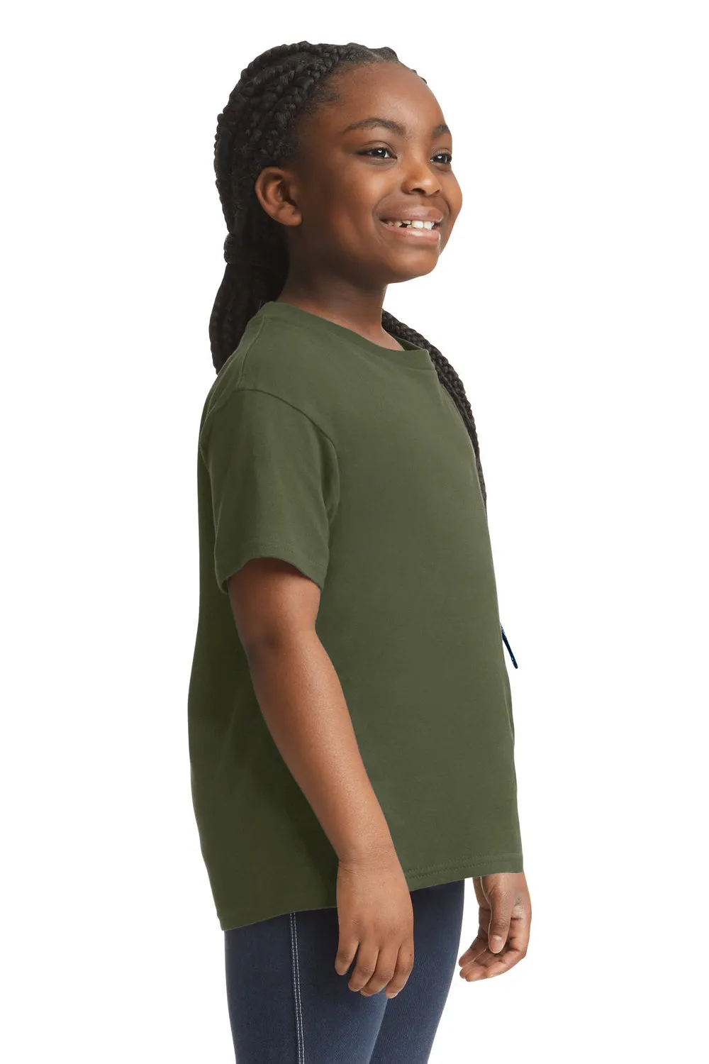Gildan Youth Softstyle Short Sleeve Crewneck T-Shirt - Military Green