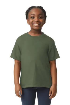 Gildan Youth Softstyle Short Sleeve Crewneck T-Shirt - Military Green