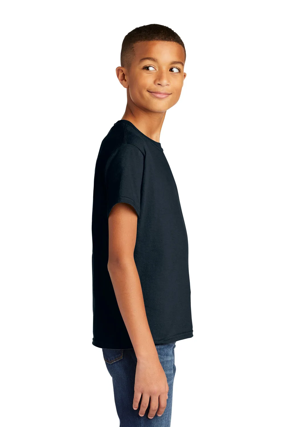 Gildan Youth Softstyle Short Sleeve Crewneck T-Shirt - Navy Blue