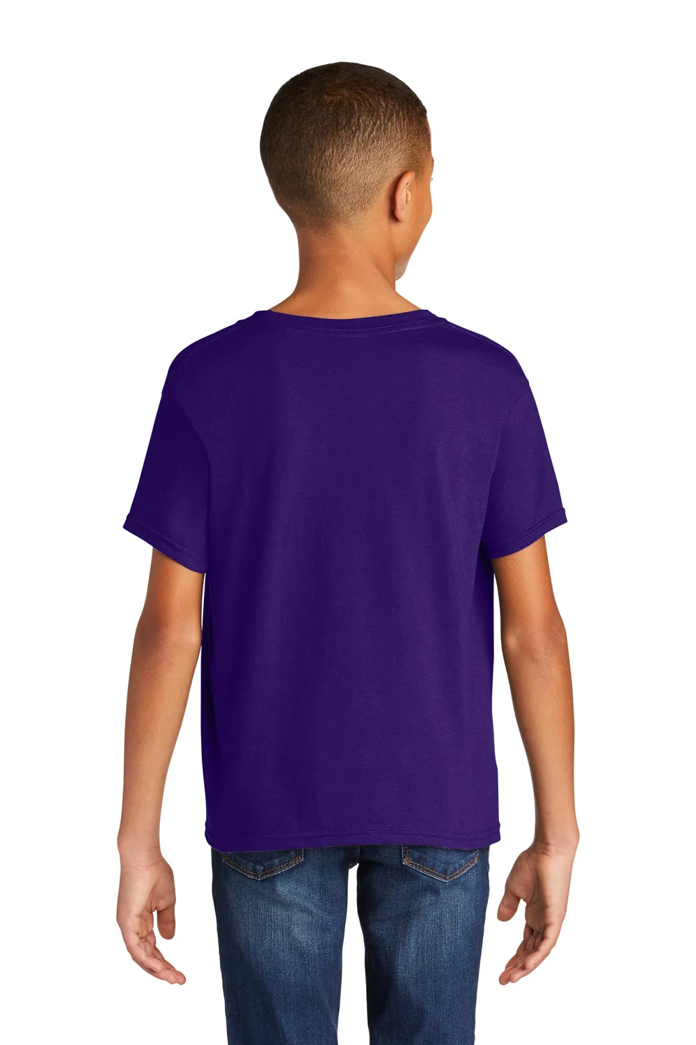 Gildan Youth Softstyle Short Sleeve Crewneck T-Shirt - Purple
