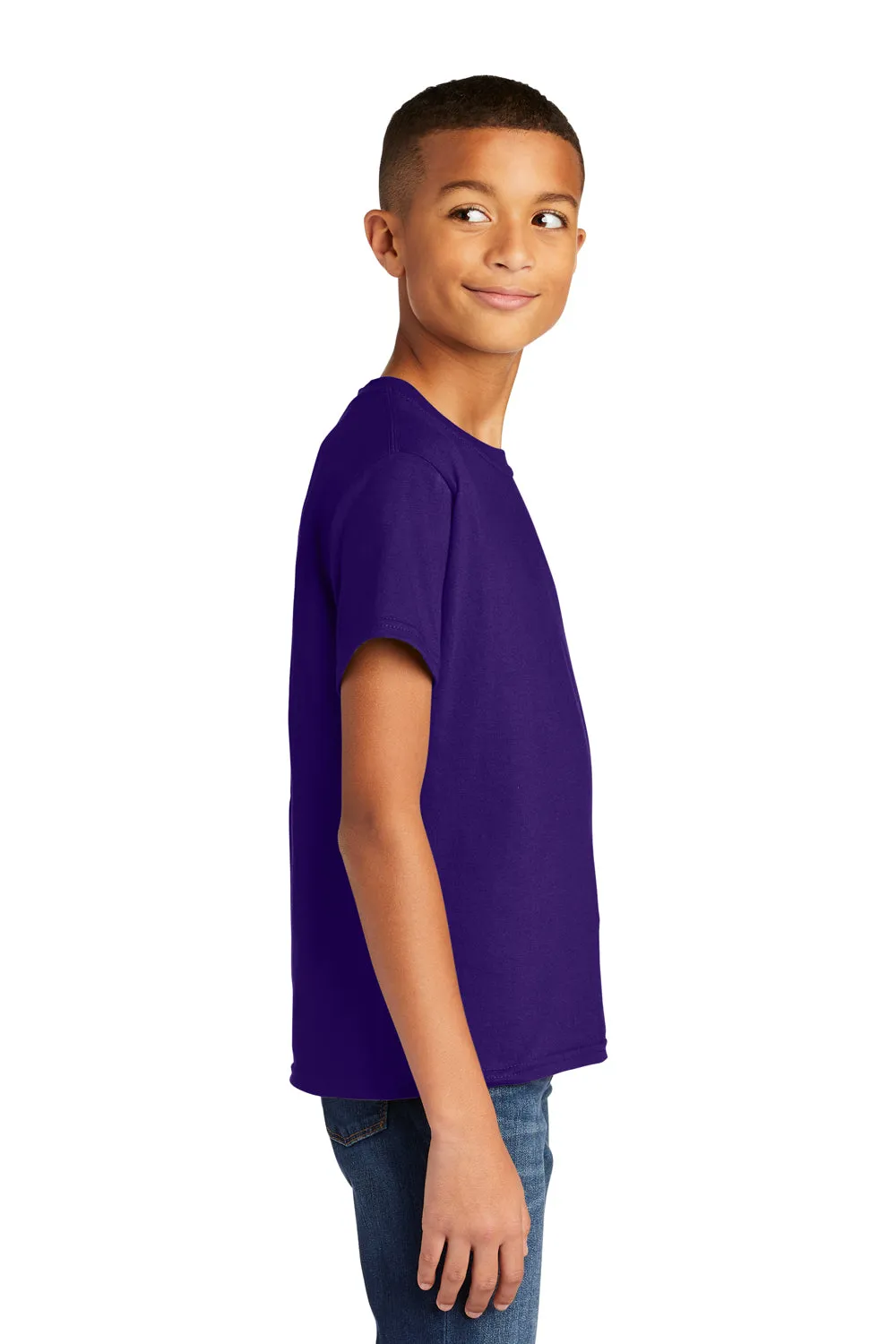 Gildan Youth Softstyle Short Sleeve Crewneck T-Shirt - Purple