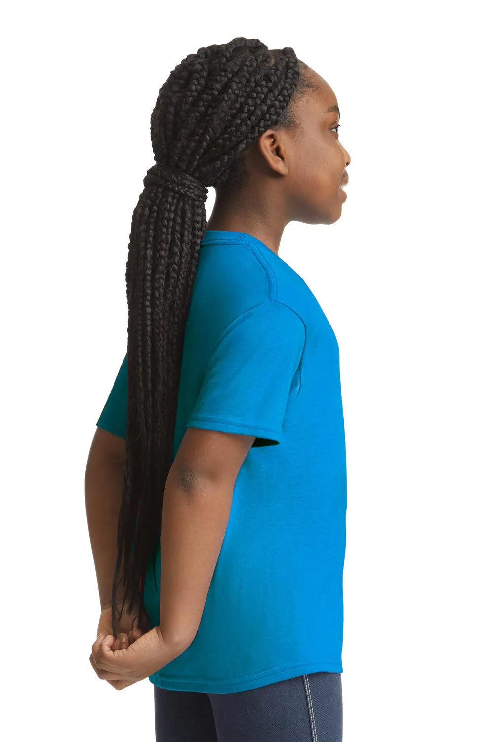 Gildan Youth Softstyle Short Sleeve Crewneck T-Shirt - Sapphire Blue