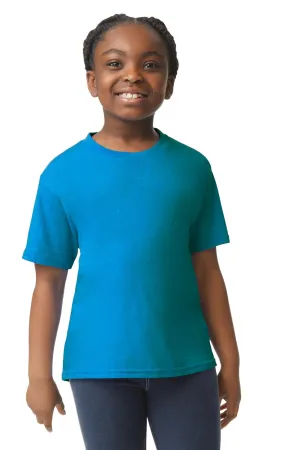 Gildan Youth Softstyle Short Sleeve Crewneck T-Shirt - Sapphire Blue