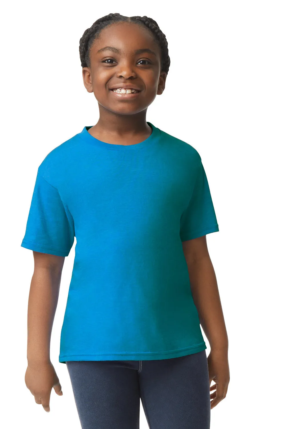 Gildan Youth Softstyle Short Sleeve Crewneck T-Shirt - Sapphire Blue