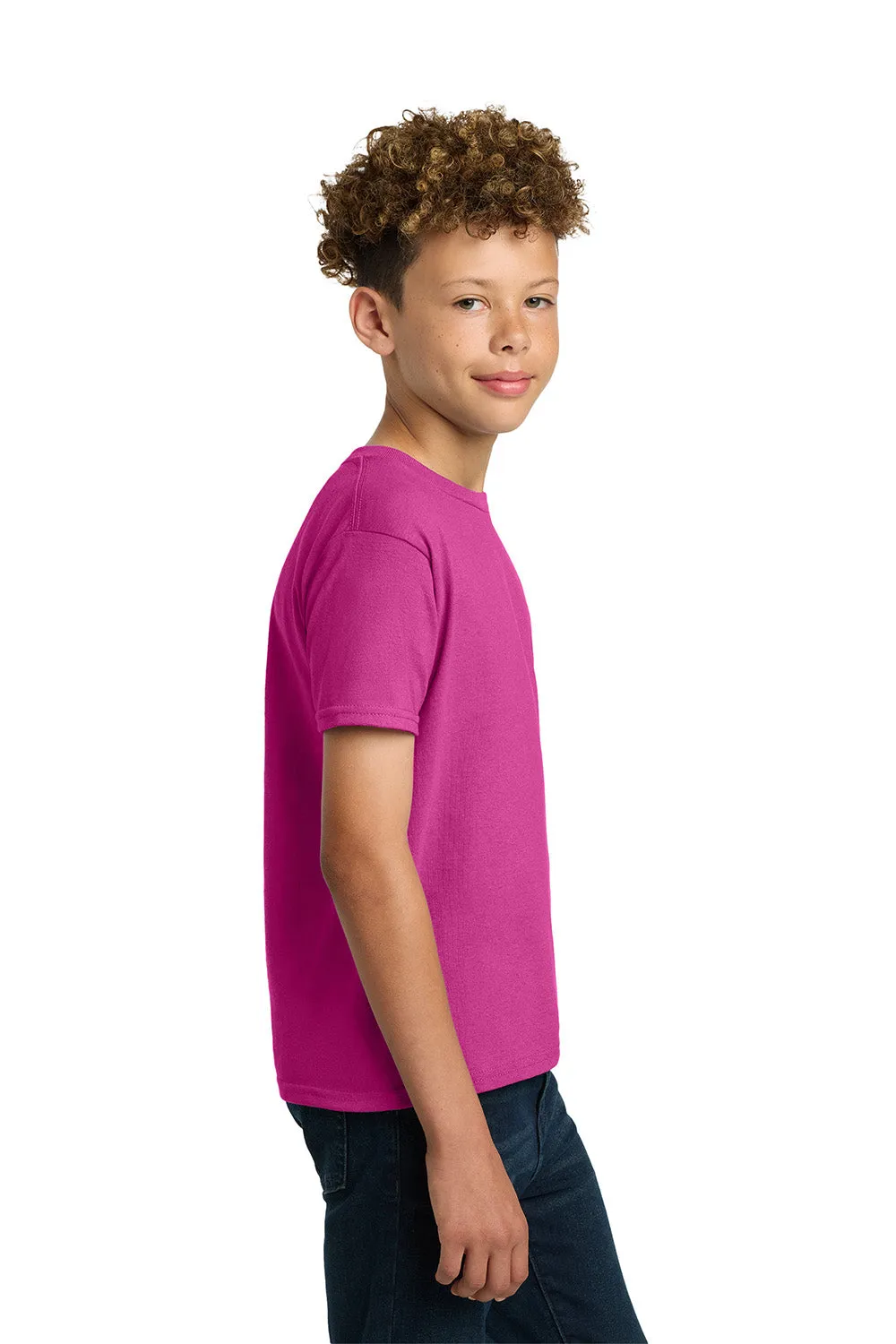 Gildan Youth Ultra Short Sleeve Crewneck T-Shirt - Heliconia Pink