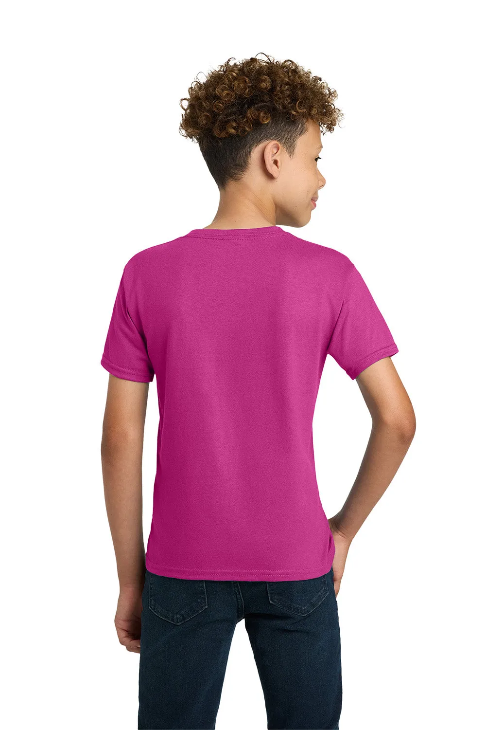 Gildan Youth Ultra Short Sleeve Crewneck T-Shirt - Heliconia Pink