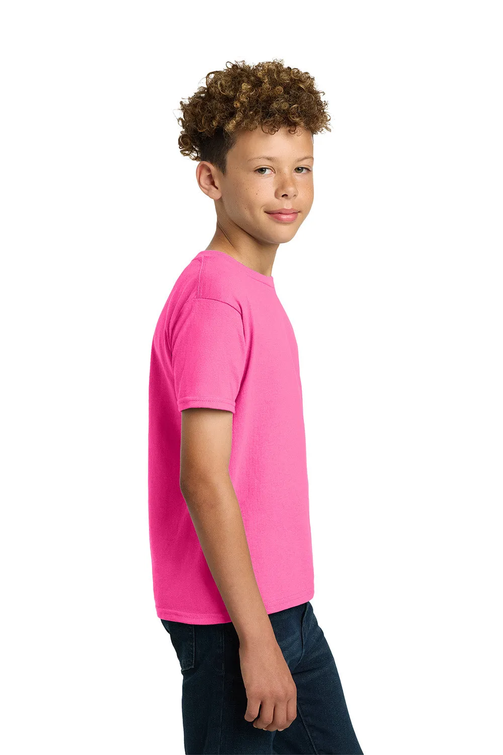 Gildan Youth Ultra Short Sleeve Crewneck T-Shirt - Safety Pink