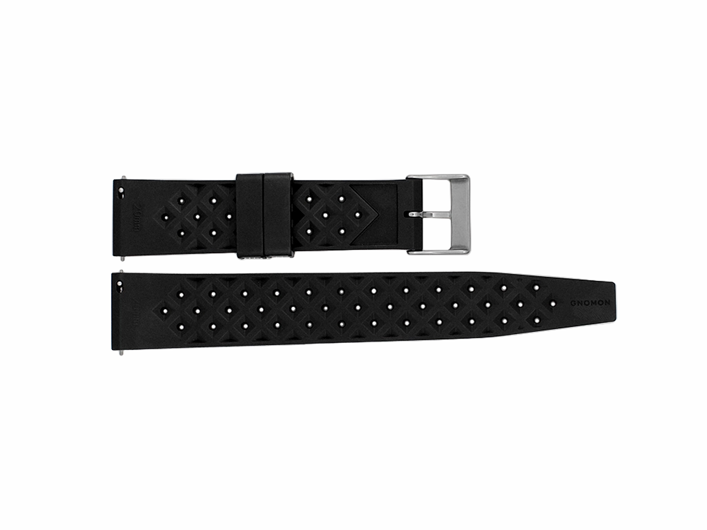 Gnomon FKM Pacific Rubber Strap Black