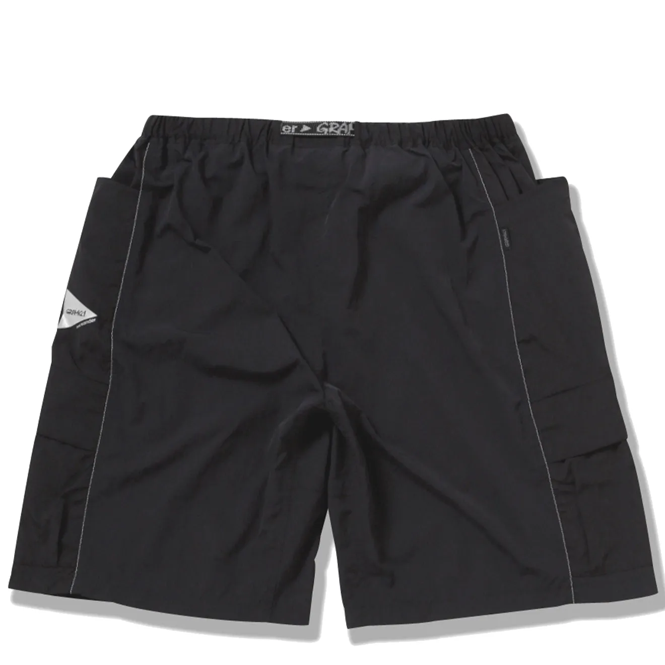 Gramicci x And Wander Patchwork Wind Short Black