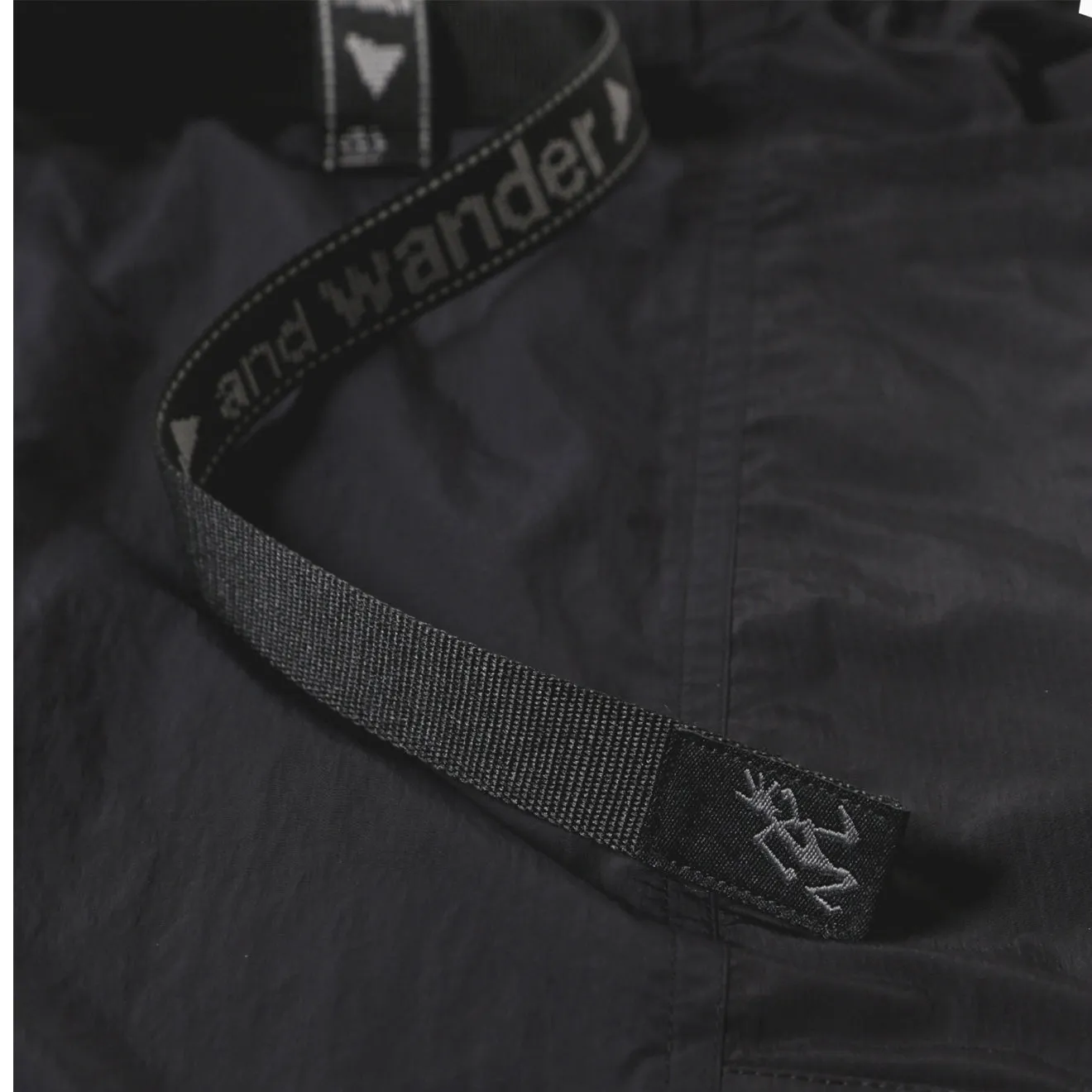Gramicci x And Wander Patchwork Wind Short Black