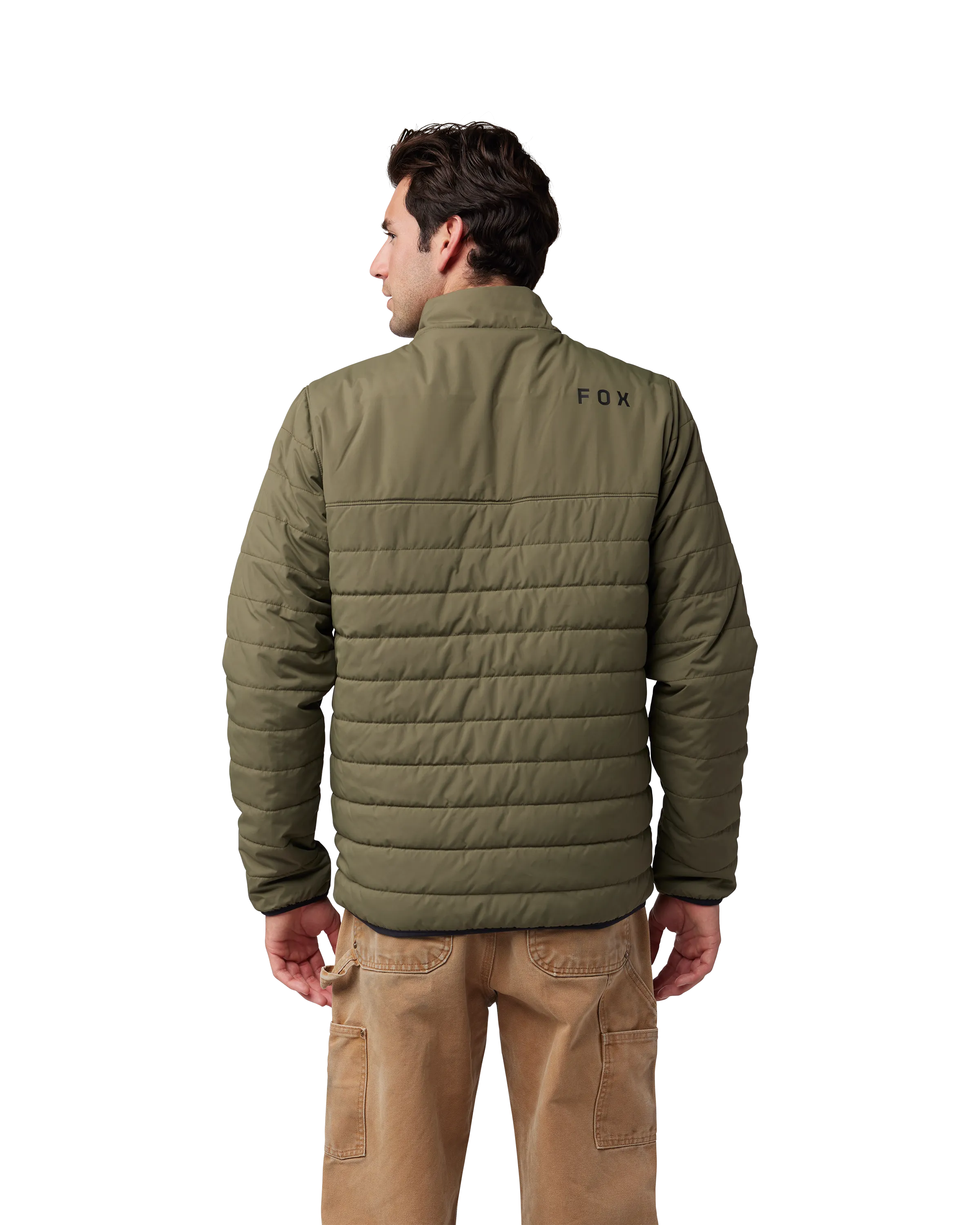 Howel Puffy Jacket in Olive Green