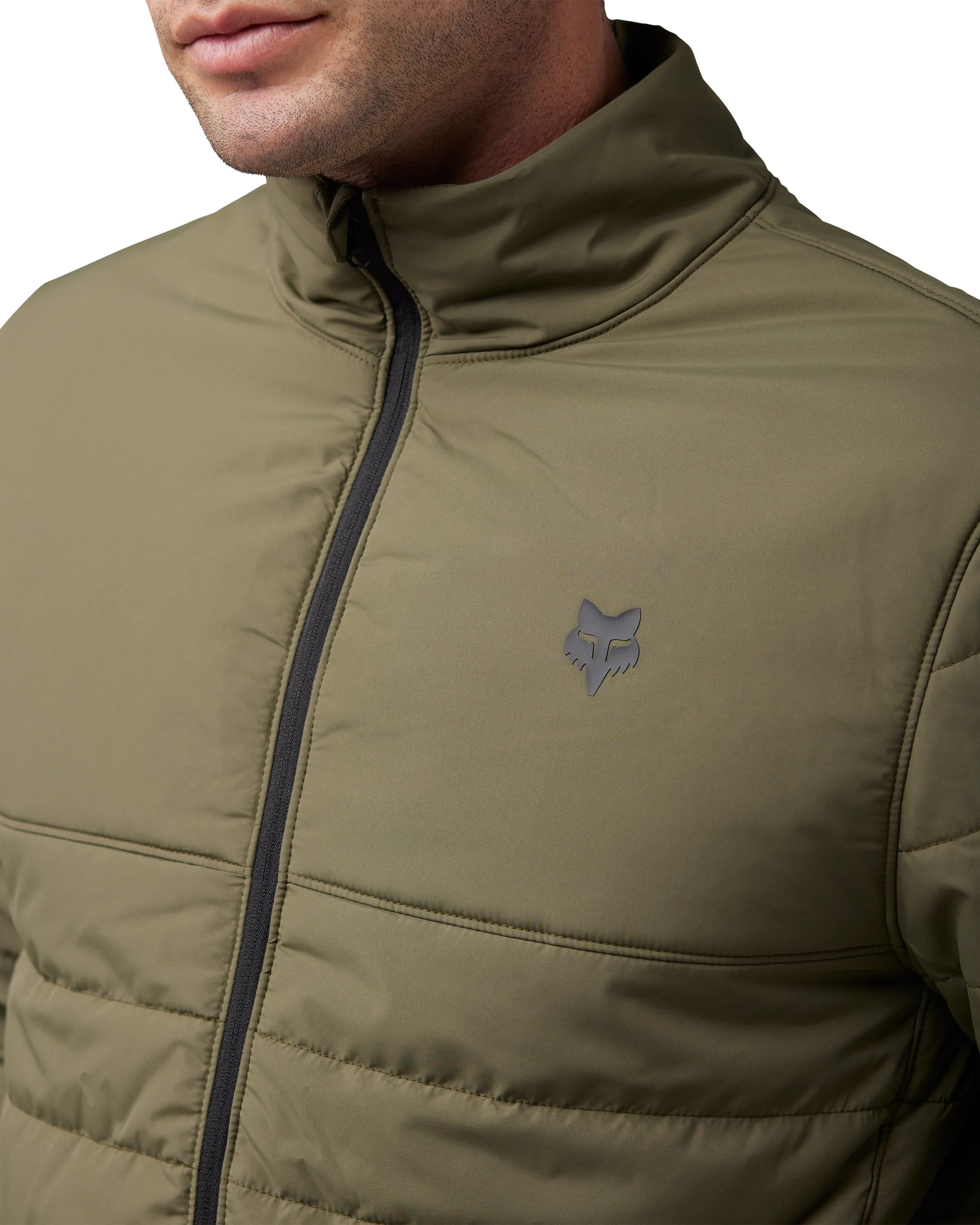 Howel Puffy Jacket in Olive Green