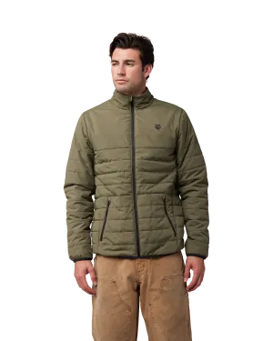 Howel Puffy Jacket in Olive Green