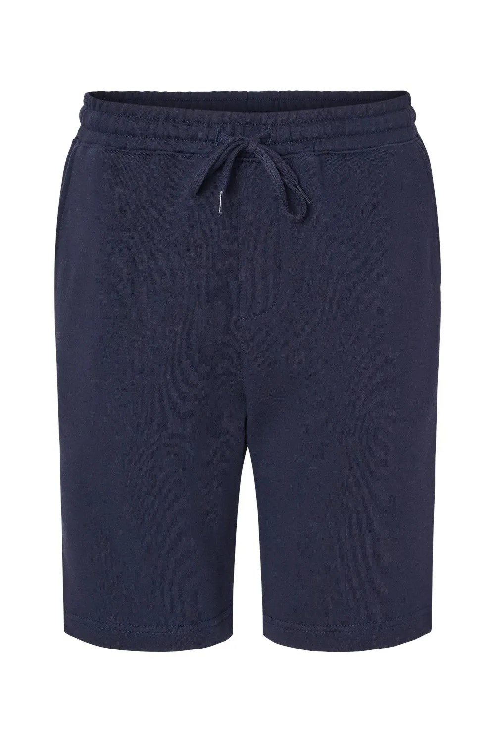 Independent Trading Company Mens Fleece Shorts w/ Pockets - Classic Navy Blue