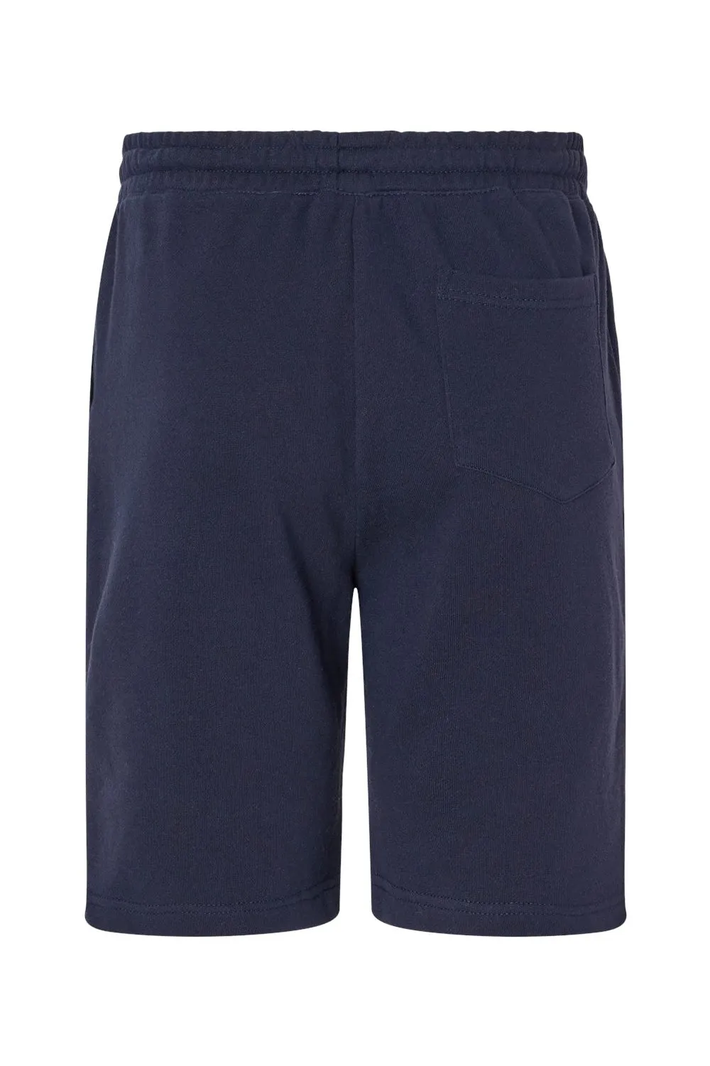 Independent Trading Company Mens Fleece Shorts w/ Pockets - Classic Navy Blue