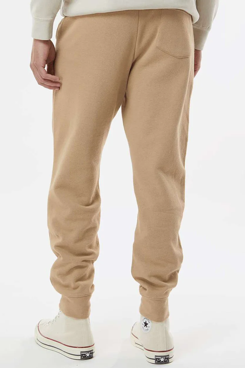 Independent Trading Company Mens Fleece Sweatpants w/ Pockets - Sandstone Brown