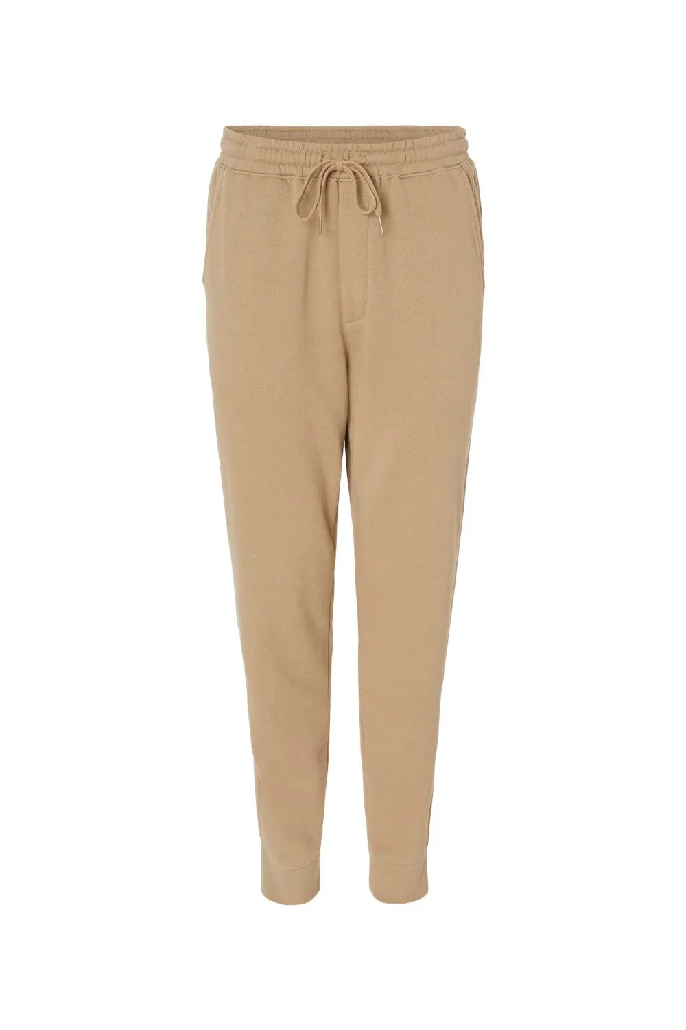 Independent Trading Company Mens Fleece Sweatpants w/ Pockets - Sandstone Brown