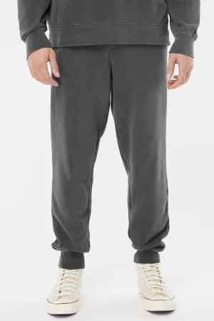 Independent Trading Company Mens Pigment Dyed Fleece Sweatpants w/ Pockets - Black