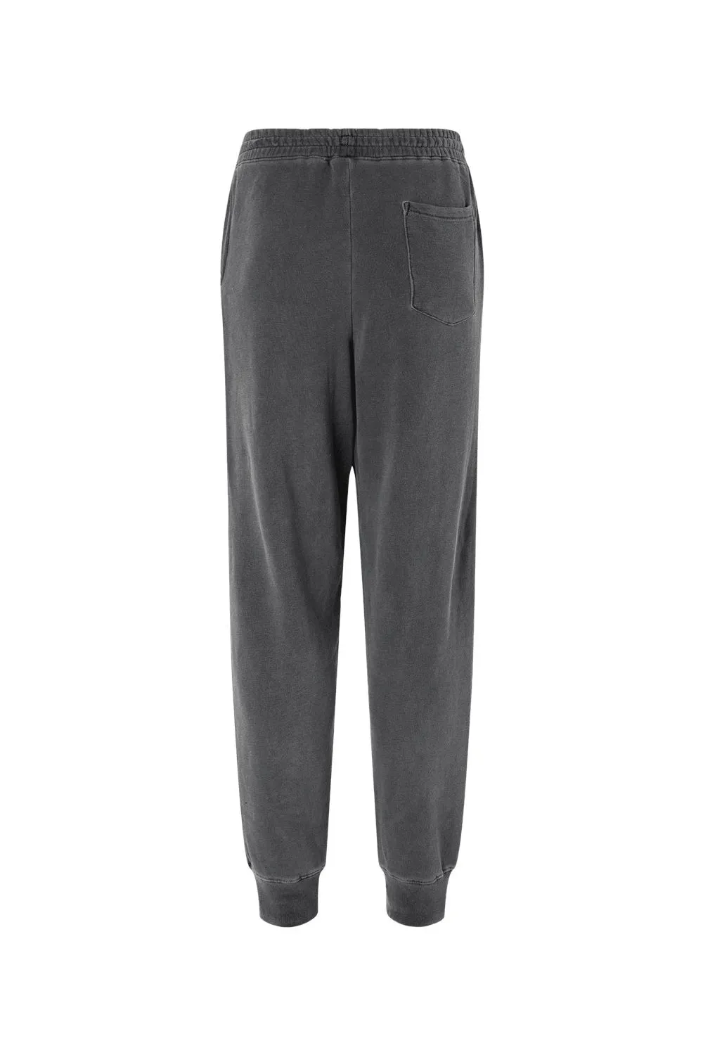 Independent Trading Company Mens Pigment Dyed Fleece Sweatpants w/ Pockets - Black