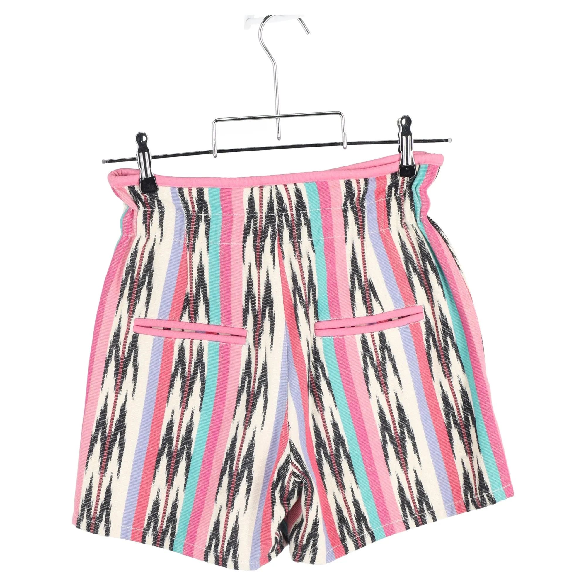 Isabel Marant Étoile Inima Ikat Jacquard Shorts in Pink Cotton