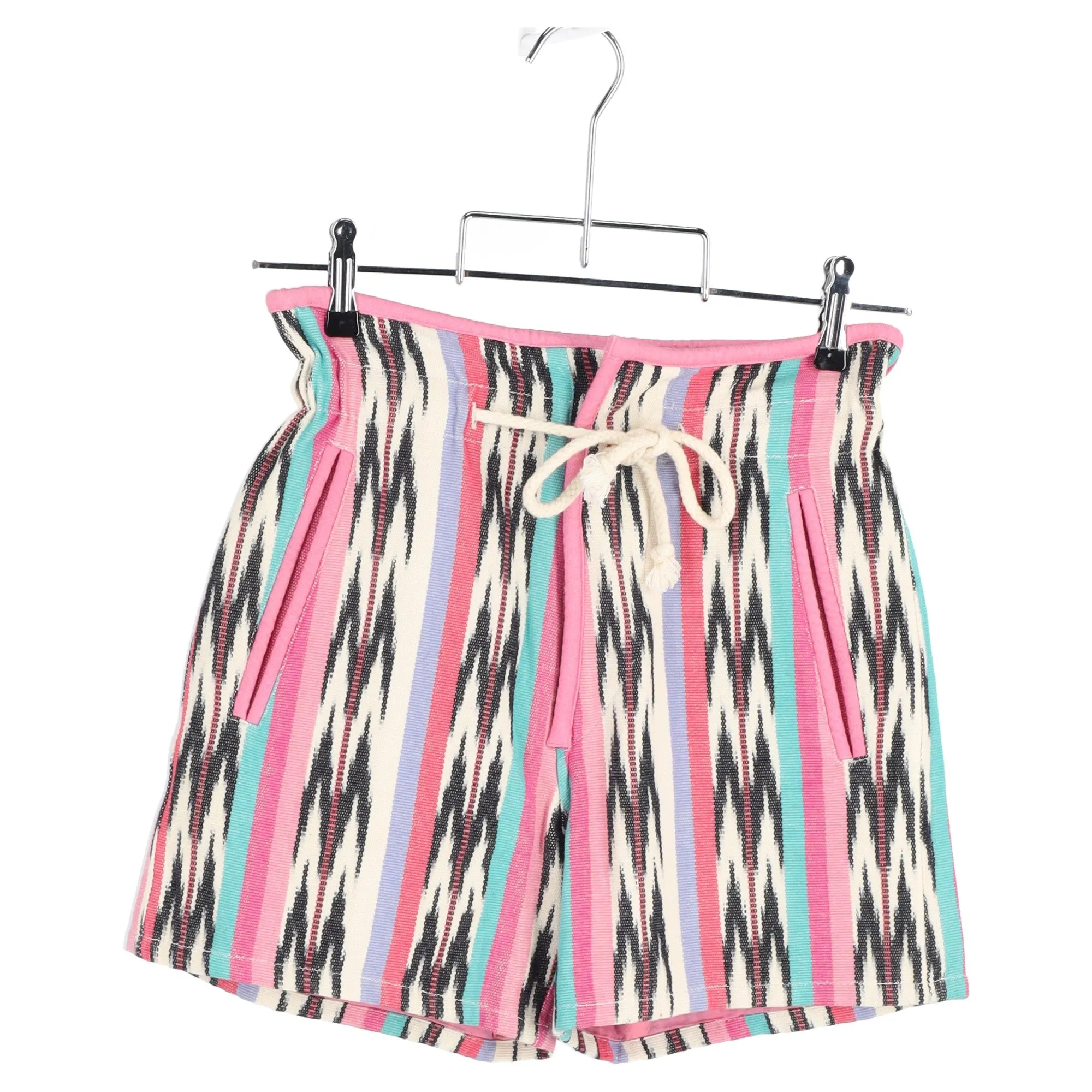 Isabel Marant Étoile Inima Ikat Jacquard Shorts in Pink Cotton