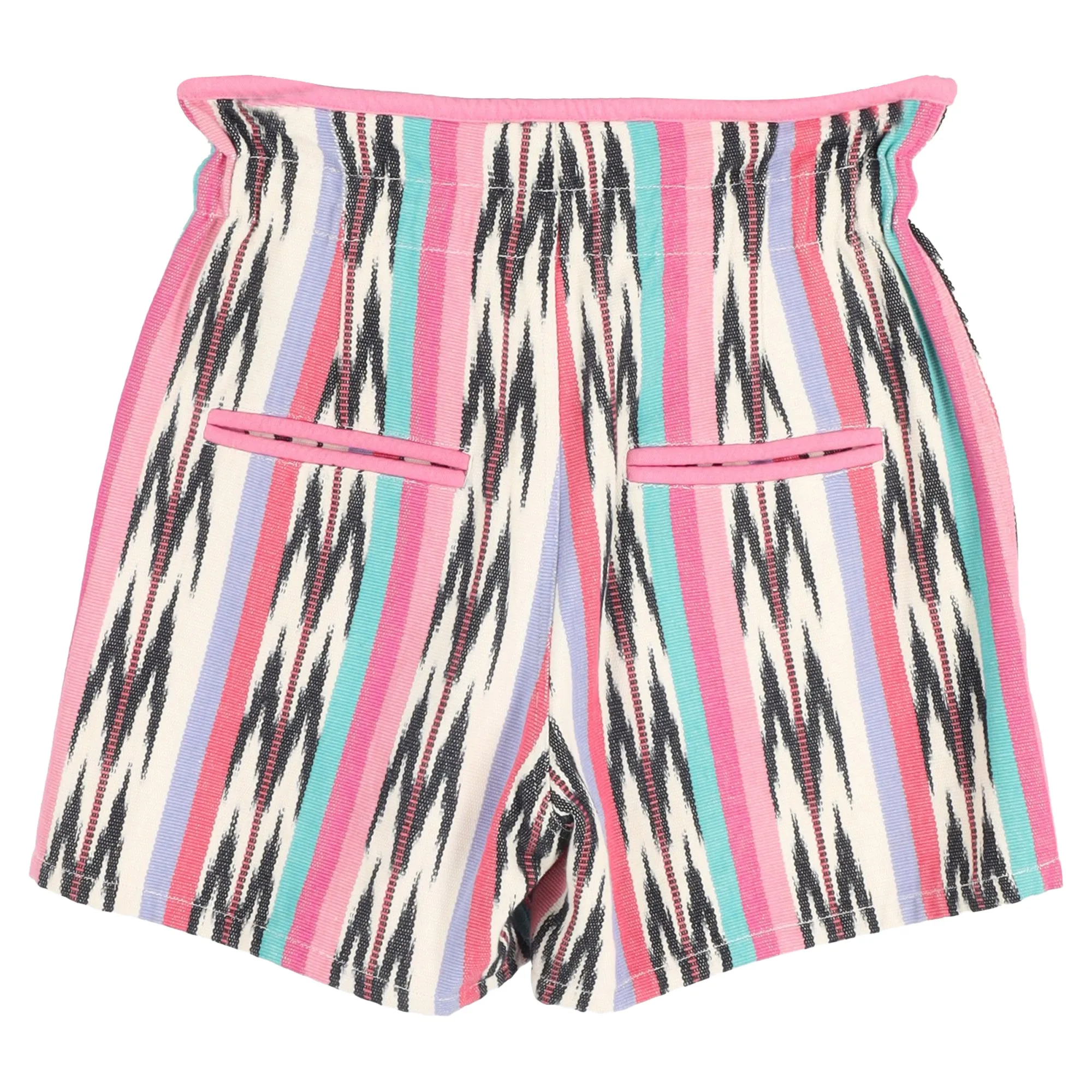 Isabel Marant Étoile Inima Ikat Jacquard Shorts in Pink Cotton