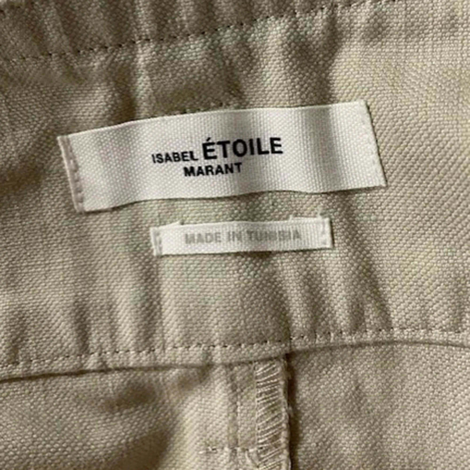 Isabel Marant Étoile Parana Belted Shorts in White Cotton-Linen