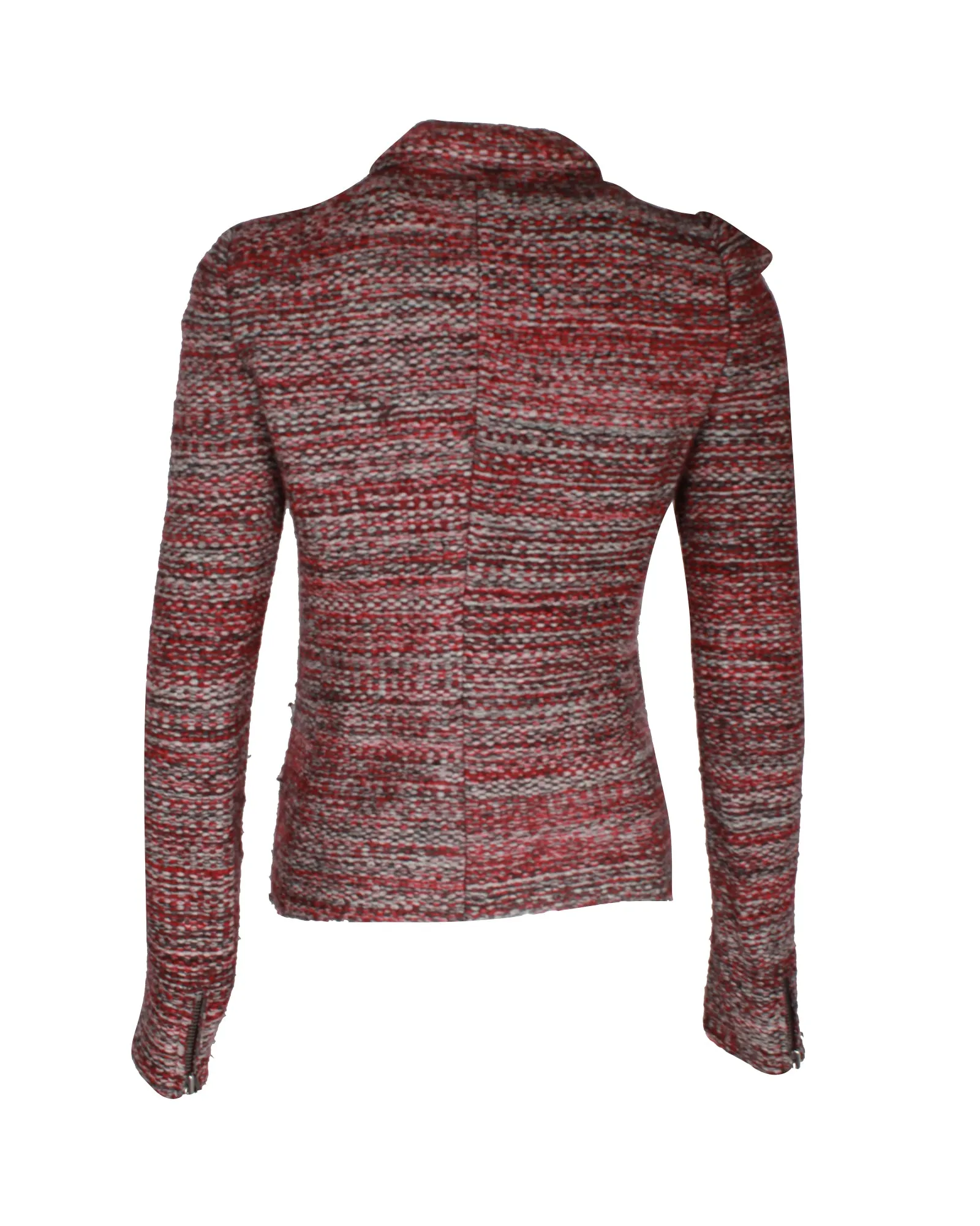 Isabel Marant Tweed Pattern Evening Jacket in Multicolor Virgin Wool