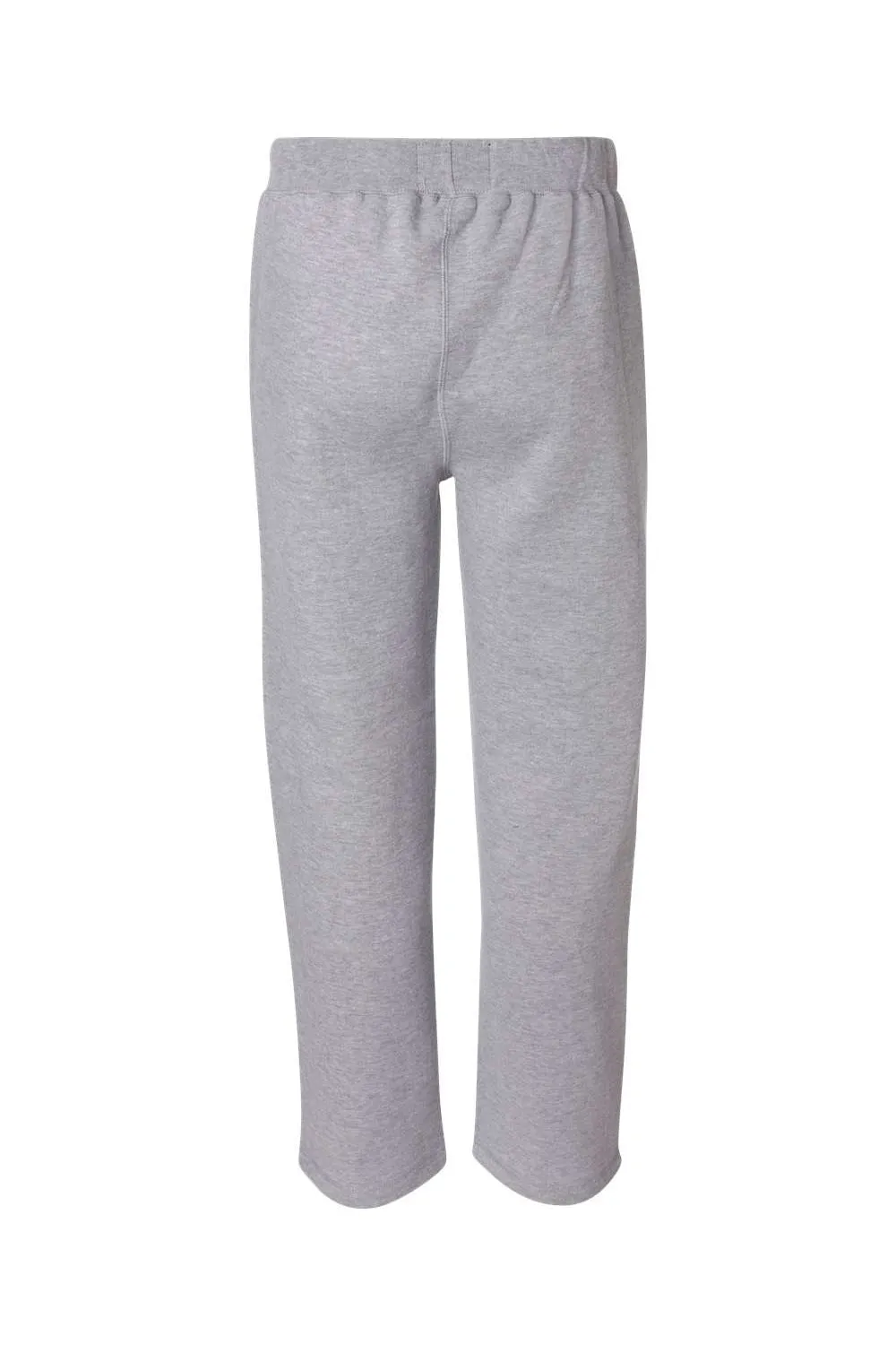 J America Mens Open Bottom Fleece Sweatpants w/ Pockets - Oxford Grey